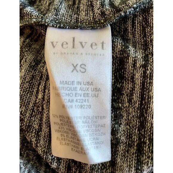 Velvet Graham Spencer Dejavu Gray Open Front Waterfall Oversized Cardigan XS - Picture 6 of 7
